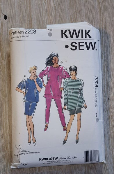 KWIK SEW 2208 - MISSES PANTS, SKIRT & SHIRTS - SIZE XS-S-M-L-XL Carousel 1