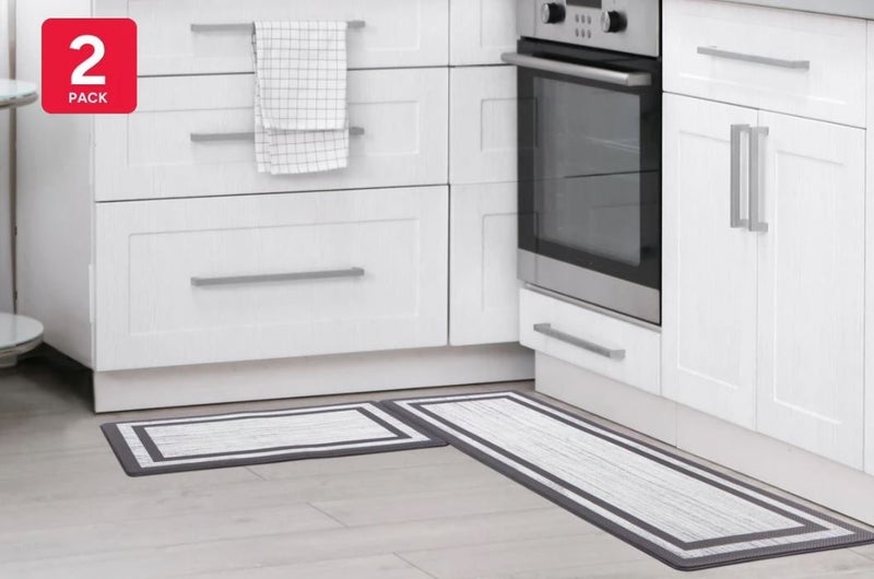 Ovela 2 Piece Non-Slip Kitchen Mat Set Carousel 1