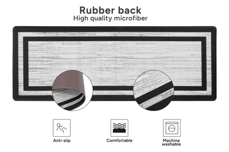 Ovela 2 Piece Non-Slip Kitchen Mat Set Carousel 4