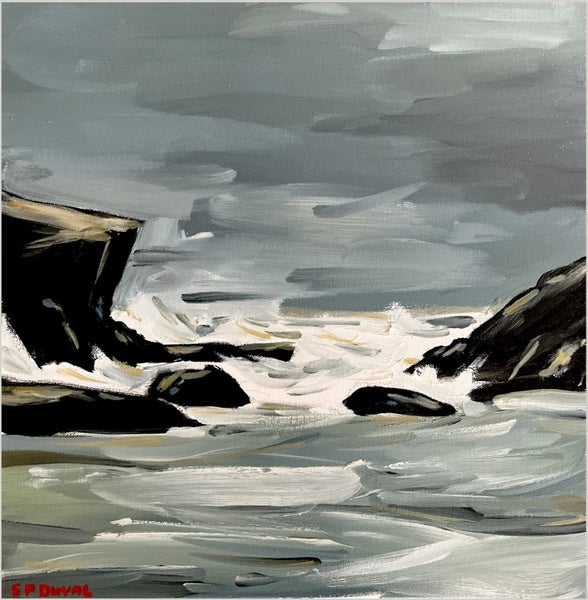 'The Gap - Piha'. Original Artwork by Stu Duval64615798504707110