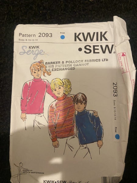 KWIK SEW 2093 - BOYS AND GIRLS SHIRTS - SIZE 8-14 Carousel 1