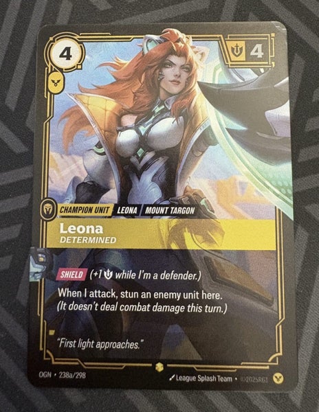 Riftbound TCG - Leona Determined 238A/298 (Alt art) Carousel 1