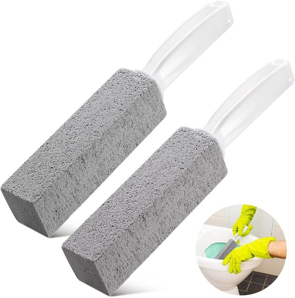 siisll [2 Pack] Pumice Stone Brush for Toilet Cleaning Cleans Away Limescal Carousel 1