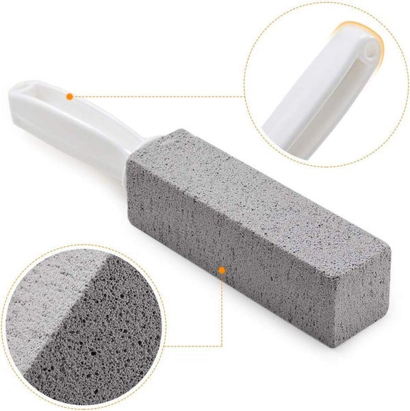 siisll [2 Pack] Pumice Stone Brush for Toilet Cleaning Cleans Away Limescal Carousel 6