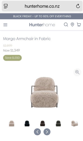 ‘Margo’ Armchair by Hunter Home Carousel 6