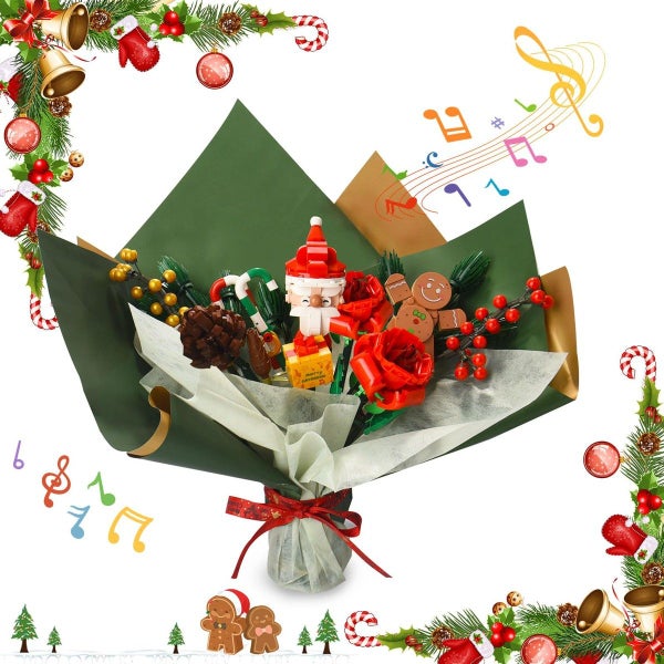 2024 Advent Calendar 24 Days Flower Bouquet Building Block Christmas Countdown C Carousel 1