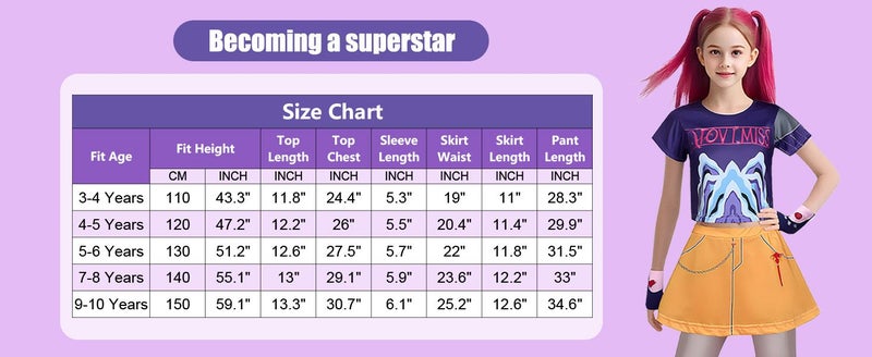 Singer Costume for Girls POP Group Costume for Kids Halloween Stage Star Cosplay Carousel 1