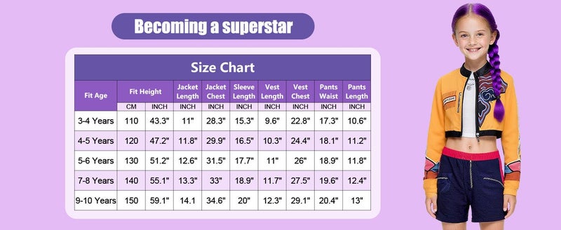 Singer Costume for Girls POP Group Costume for Kids Halloween Stage Star Cosplay Carousel 1