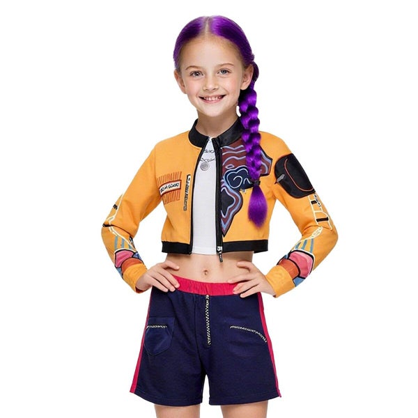 Singer Costume for Girls POP Group Costume for Kids Halloween Stage Star Cosplay Carousel 2