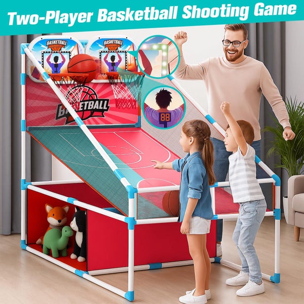 Kids Arcade Basketball Hoop Game Set Arcade Game Carousel 2