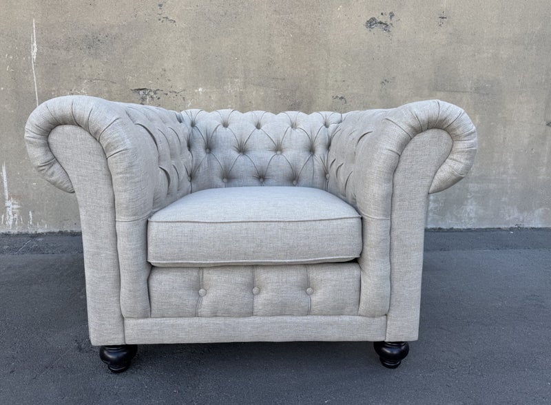 Chesterfield Fabric Armchair Carousel 1