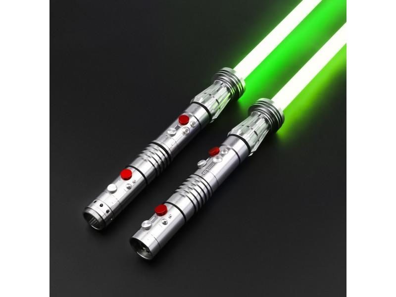 2pcs Double Darth Maul Lightsaber Handle Blade Metal Hilt Heavy Fighting RGB Carousel 2