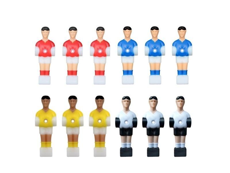 3x Soccer Table Men Player Soccer Player Foosball Men Replacement Set For Party Carousel 2