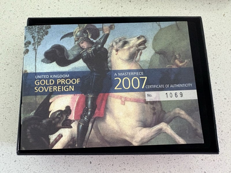 2007 Gold Proof sealed Sovereign Carousel 2