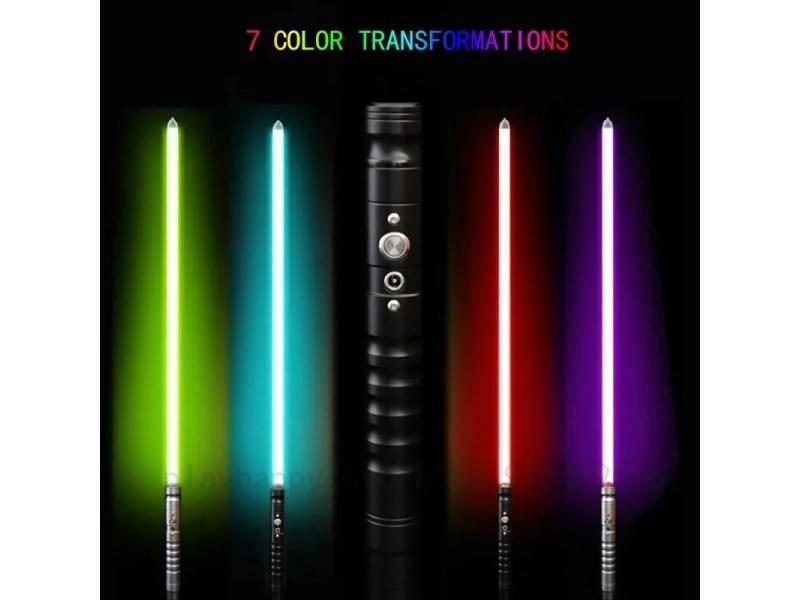 Lightsaber Light Saber Force Dueling Rechargeable Color Changing Sound Metal Carousel 2