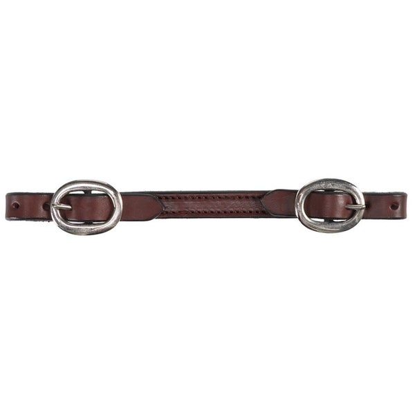 Fort Worth Flat Curb Strap 1/2 in / 12.7mm Chestnut Carousel 1