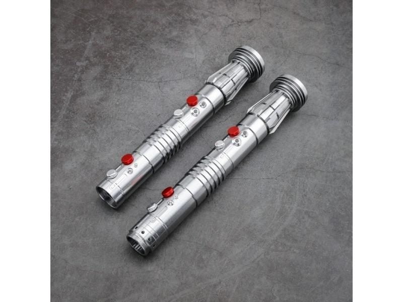 TXQSABER 2pcs Double Darth Maul Smooth Swing Lightsaber Handle Blade Saber Carousel 4