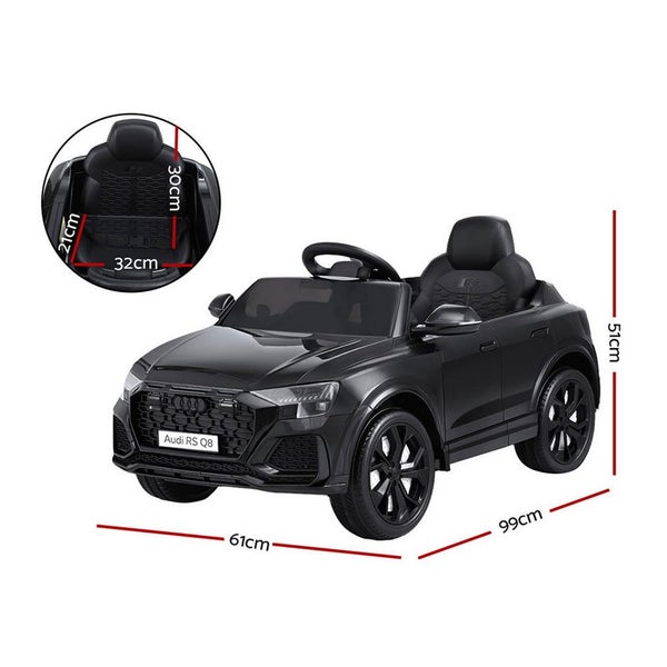 Audi Kids Ride On Car Licensed Rsq8 Electric Toy Black Remote 12V Cars Carousel 2