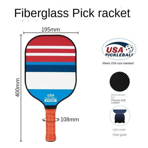 Elosung Style 4 Colorful Geometric Patterns Fiberglass Pickleball Paddle Set 2 P Carousel 2