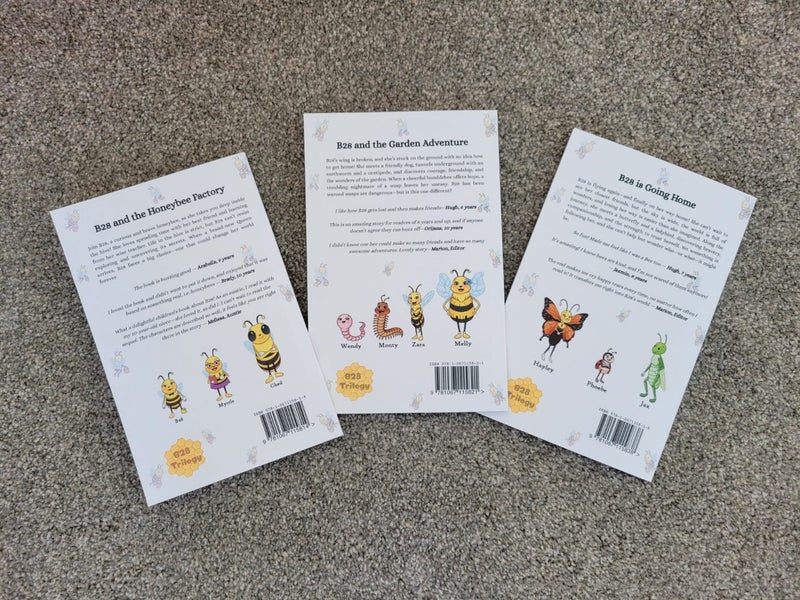 Honeybee Adventure Series (Ages 7–10) – NZ Author – Set of 3 Books64618594172419113