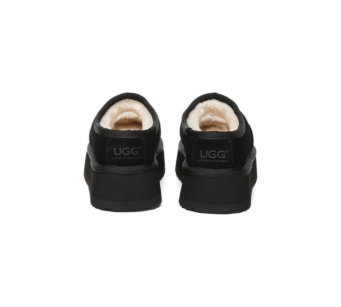 AUSTRALIAN SHEPHERD(R) UGG Slippers Sheepskin Wool Ankle Platform Carmella Carousel 18