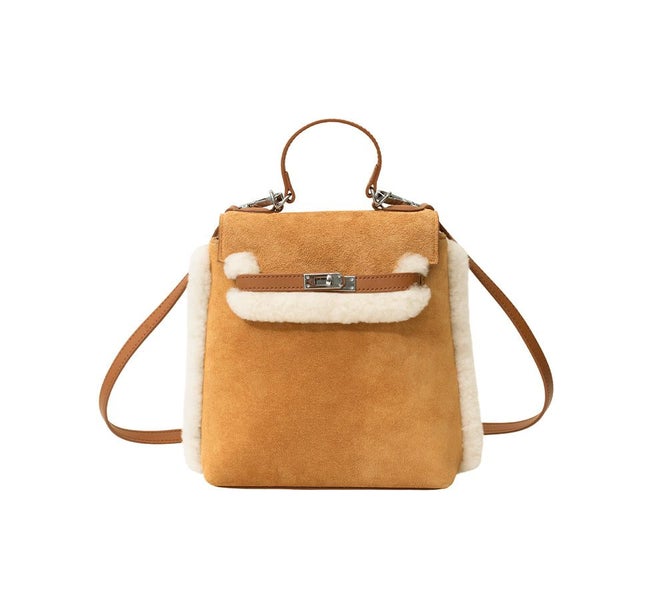 AUSTRALIAN SHEPHERD(R) Women Fluffy Wool Adjustable Strap Over Shoulder Kenny... Carousel 1