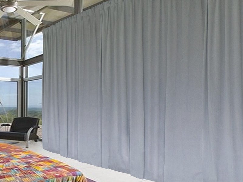 Large Thick Faux Mink Velvet Curtain 270x 230cm+15 Hooks Pinch Pleat, Grey, New Carousel 1