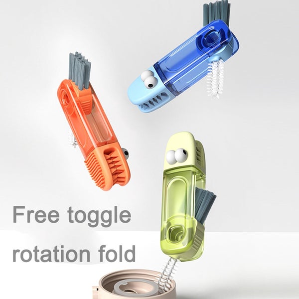 Small 3-In-1 Cup Lid Brush Cup Multi-Functional Cleaning Brush Cup Mouth Cu Carousel 9