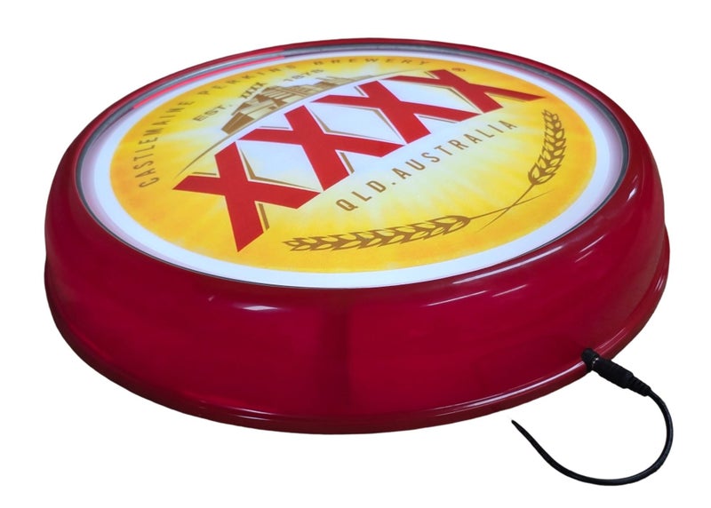 XXXX Beer LED Bar Lighting Wall Sign Light Button RED Carousel 2