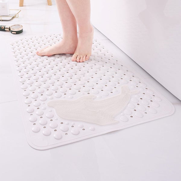 Non Slip Bath Mat,Pvc Shower Pad with Suction Cups,Quick Drain Massage Floo Carousel 1