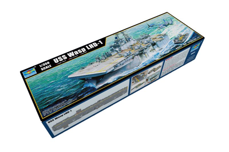 Trumpeter 1/350 Scale USS Wasp LHD-1 Amphibious Assault Ship 05611 Plastic Mo... Carousel 1