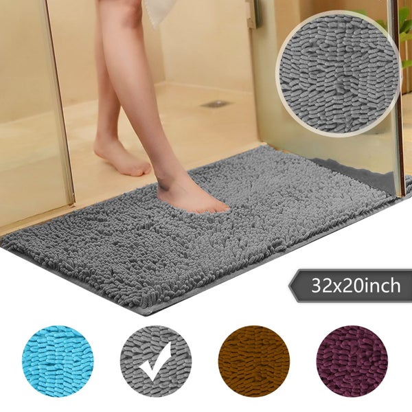 31.5 X 19.8 Inches Chenille Bath Rugs Extra Soft and Absorbent Microfiber S Carousel 1