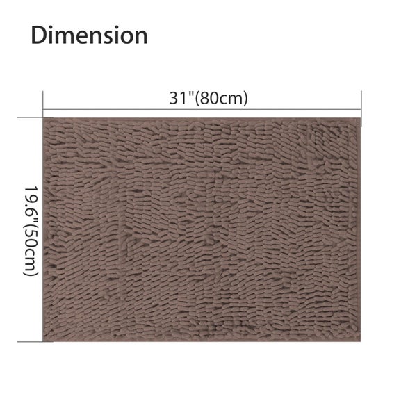 31.5 X 19.8 Inches Chenille Bath Rugs Extra Soft and Absorbent Microfiber S Carousel 8