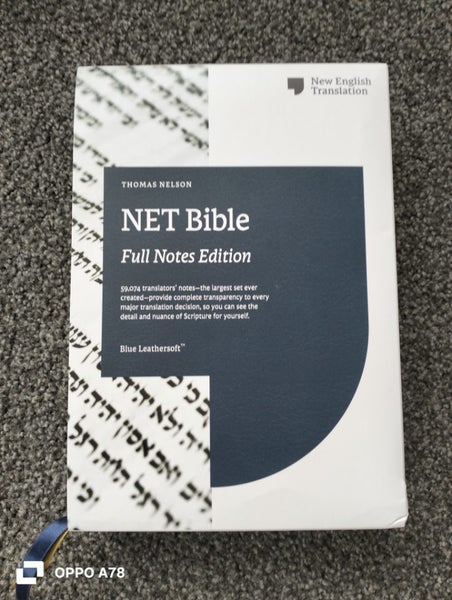 NET Bible Full Notes Edition Blue Leathersoft64624197614210110