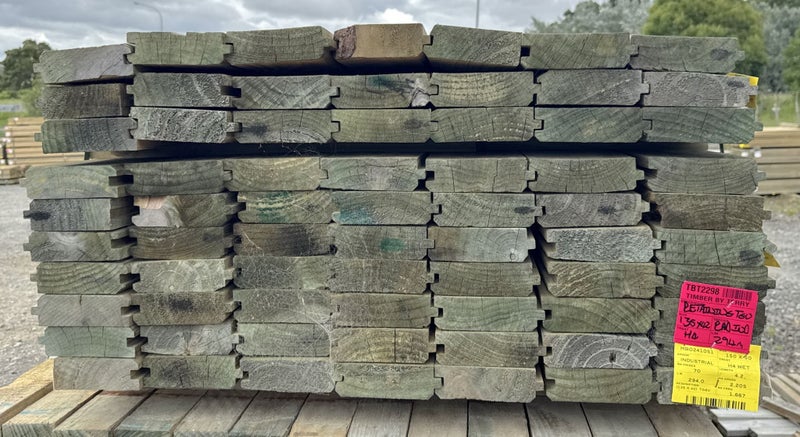 PINE, TG&V RETAINING, INDUSTRIAL GRADE, 135 x 42mm, H4 TREATED - 294m - TBT229864624810551809112