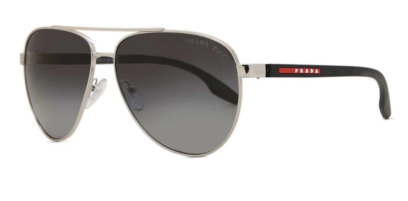 Authentic Prada Linea Rossa Aviator Sunglasses + Glasses Case64625116333827110