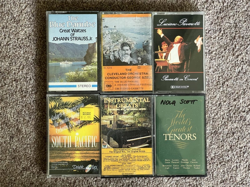 6 x VARIOUS CASSETTE TAPES - EASY LISTENING, CLASSICAL, ORCHESTRAL, OPERA etc Carousel 1