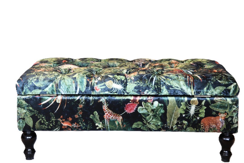 TNC Patchwork Storage Ottoman, 88C Carousel 6