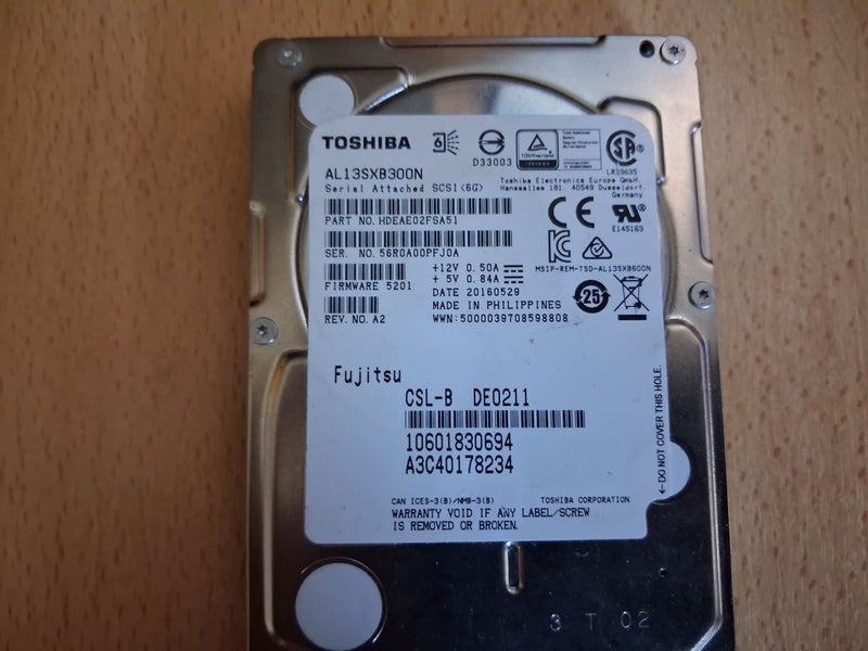 Toshiba 300GB SAS Server 2.5" HDD, 15,000 RPM Carousel 1