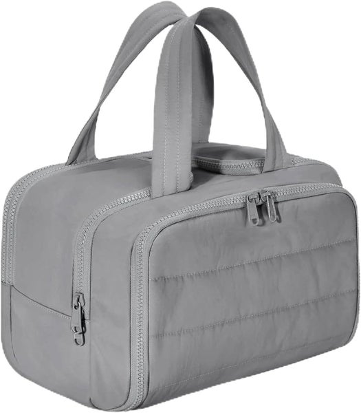 Toiletry Bag, Large Capacity Wide-Open Travel Cosmetic Bag, Waterproof Port Carousel 1