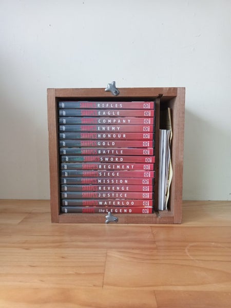 Sharpes 1-15 dvd collectors crate (15 movies + reproduction napoleonic map) RARE