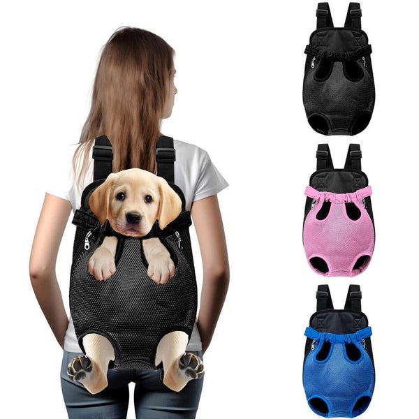 Hands-Free Pet Carrier Backpack for Dogs and Cats - Comfortable Adjustable Carousel 1