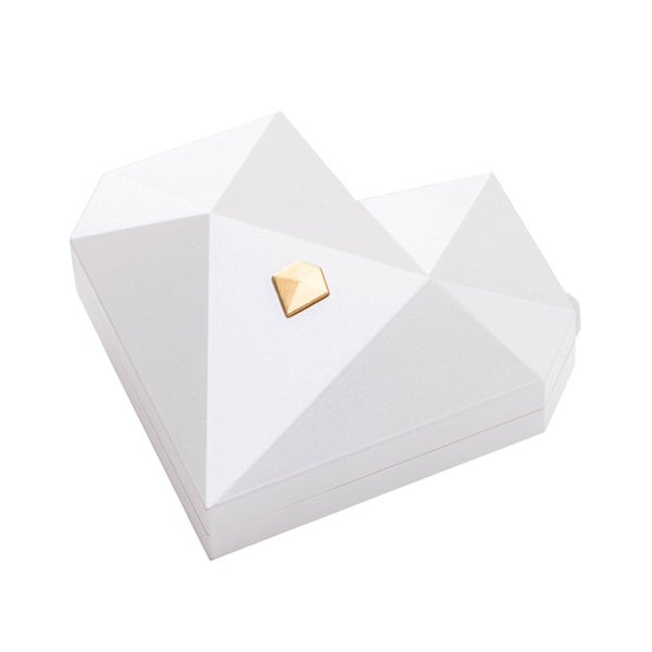 Valentine Day Gift Heart Shaped Diamond Jewelry Box Automatic Open Proposal Carousel 2