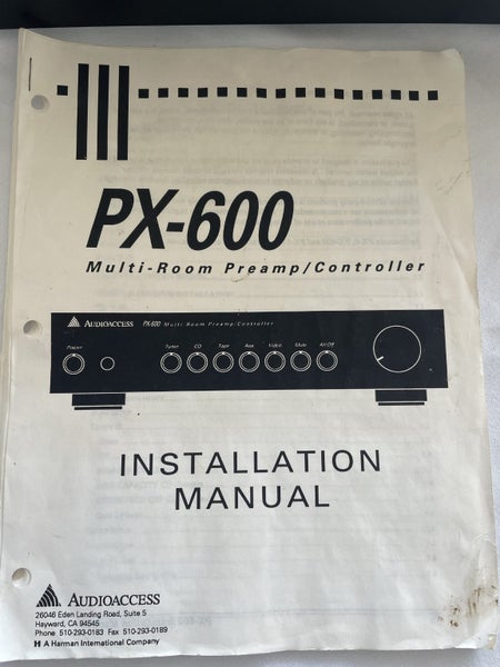 Audio Access PX600 Multi-Room Preamp/Controller with programmer446435747965839364