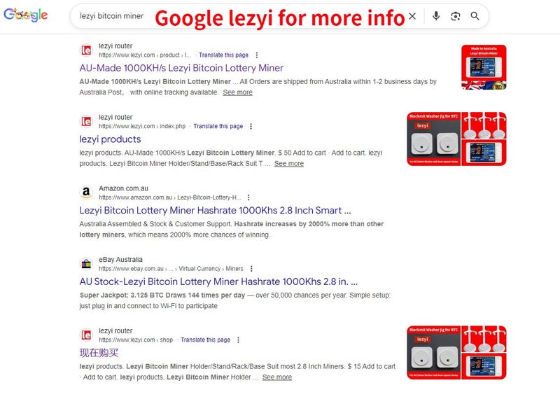 Lezyi Bitcoin Miner/ Miner Holder & other crypto products -Must see Description Carousel 2