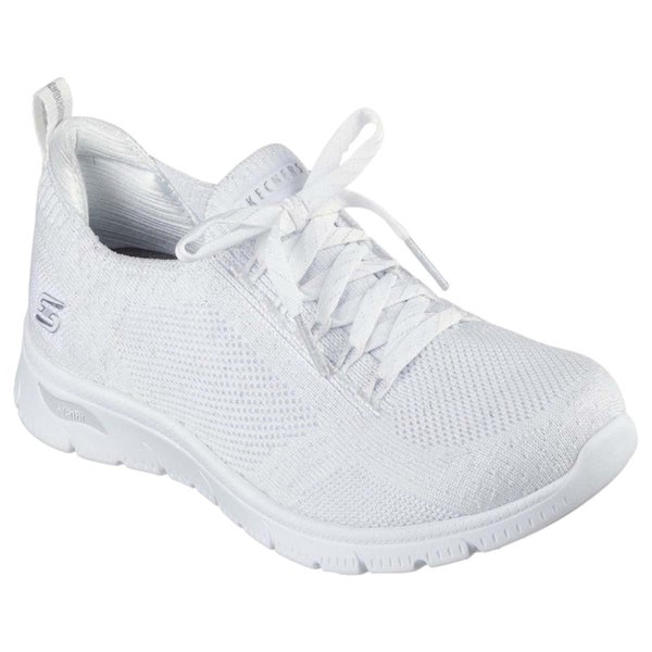 Womens Skechers Arch Fit Refine 2.0 Opal White/ Silver Atheltic Shoes Carousel 1