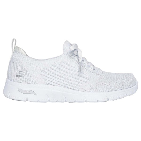 Womens Skechers Arch Fit Refine 2.0 Opal White/ Silver Atheltic Shoes Carousel 2