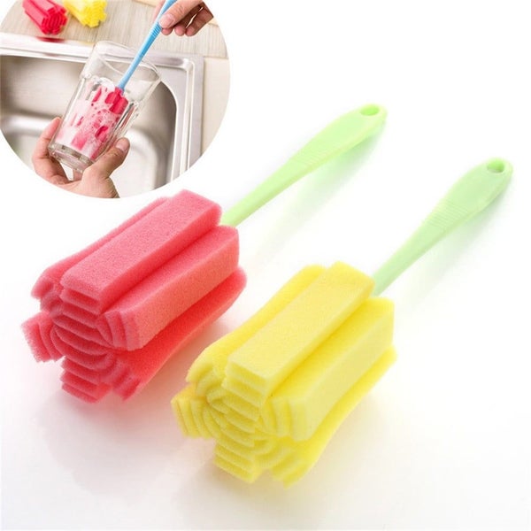 Bottle Brush Sponge Cup Washer Brush Long Handle Cleaner Brush for Bottle G Carousel 1
