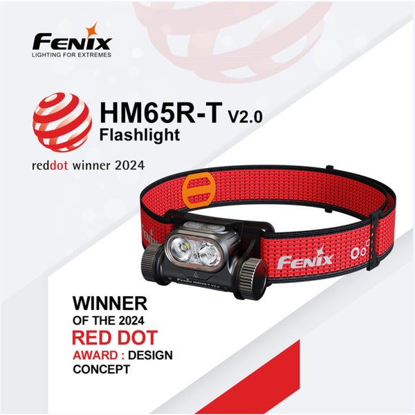 Fenix Camping & Hiking HM65R-T V2.0 Black Rechargeable LED Headlamp Max 1,600 Carousel 2