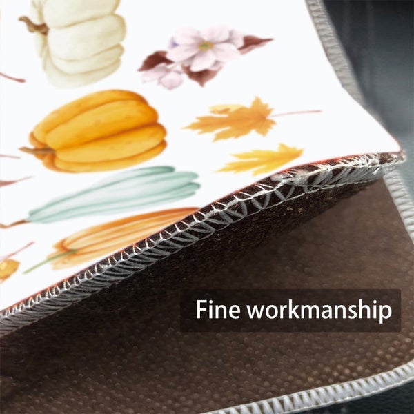 Halloween Thanksgiving Pumpkins Doormat Rug - Non-Slip Entrance Doormat Rug Carousel 7